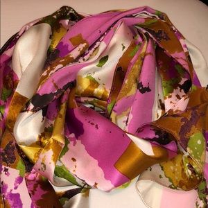 Digital print silk scarf